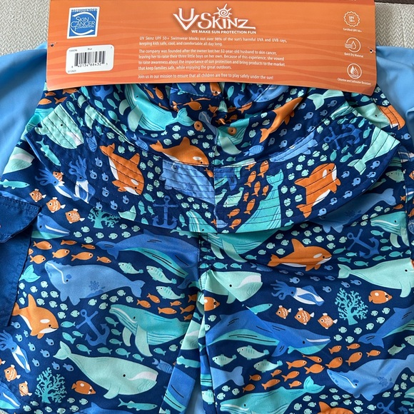NWT- Boys size 7 3 pc swimwear set - Picture 4 of 5